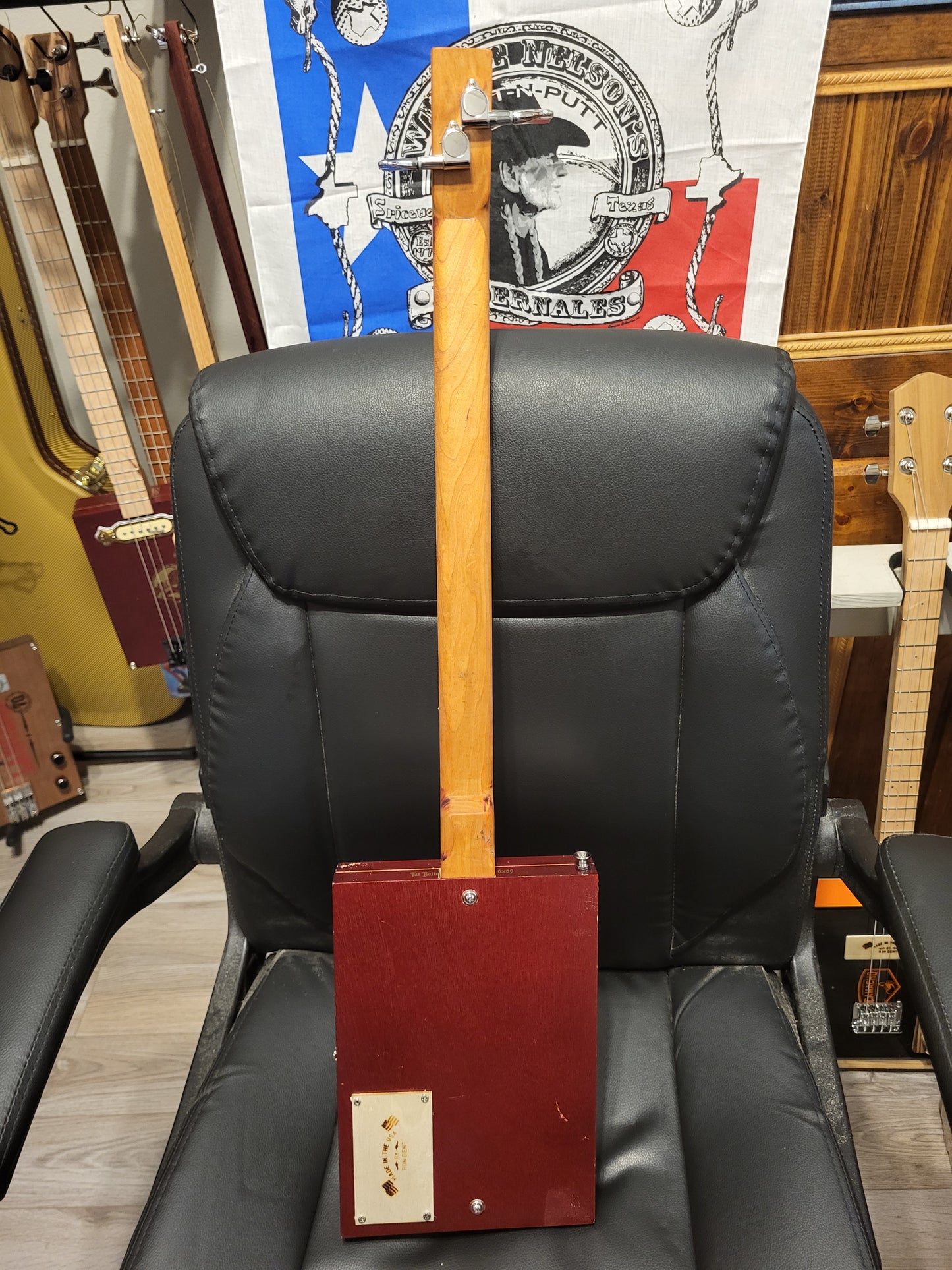 2 String Electric Bass Cigar Box Guitar