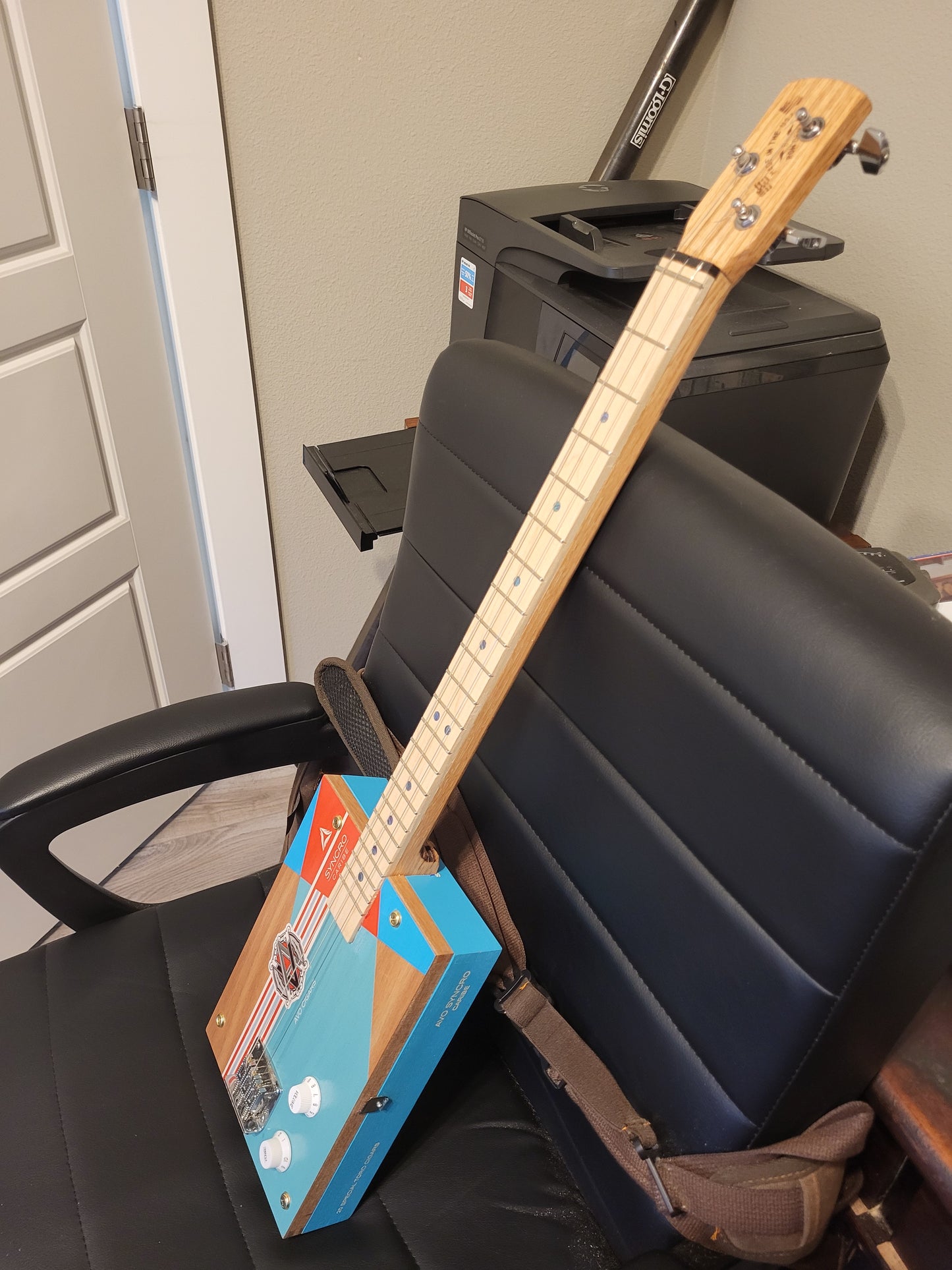 3 String Electric Cigar Box Guitar AVO 2