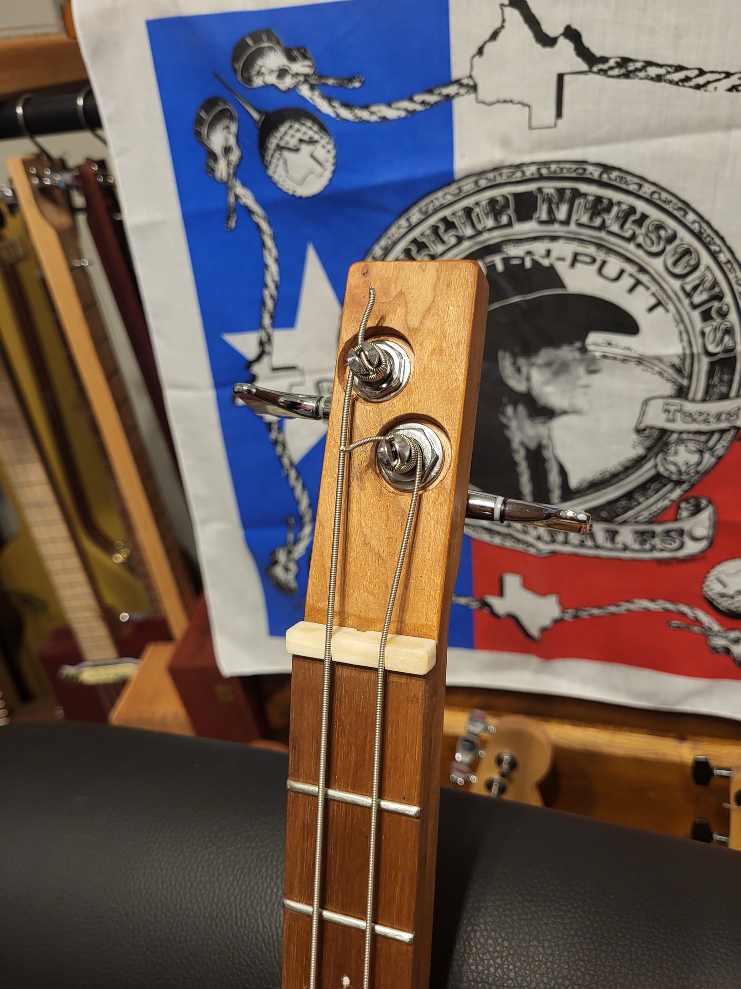 2 String Electric Bass Cigar Box Guitar